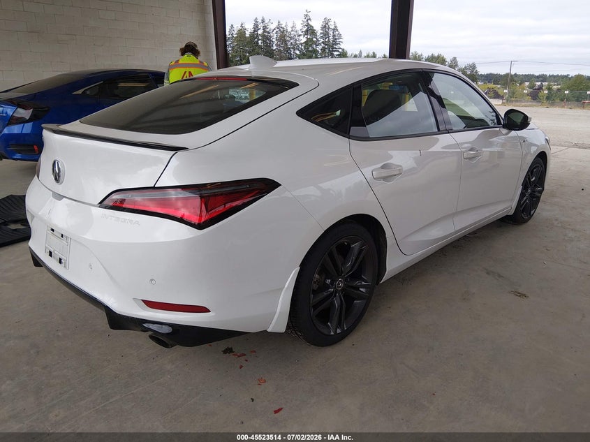 2024 Acura Integra VIN 19UDE4G78RA001421 IAAI salvage auction — LEFT FRONT, Bill Of Sale (Washington), sold $10,200 on 2026-07-29 (photo 4)