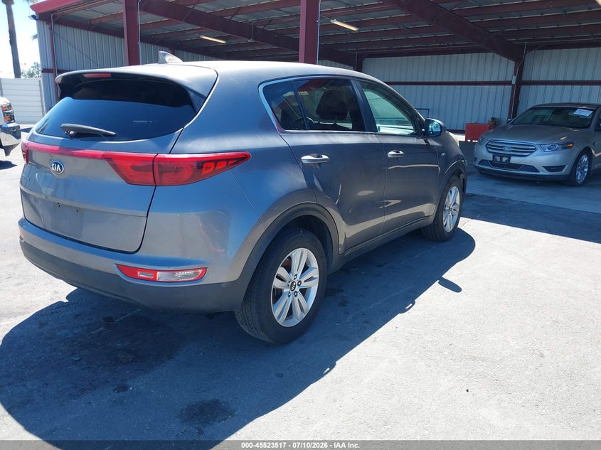 2018 Kia Sportage VIN KNDPMCAC4J7451356 IAAI salvage auction — NORMAL WEAR, Clear - Dealer Only (California), sold $1,600 on 2026-07-28 (photo 4)