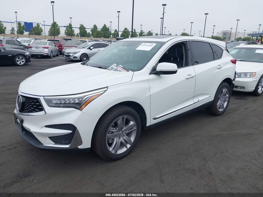 2020 Acura Rdx VIN 5J8TC1H73LL019870 IAAI salvage auction — REAR END, Salvage Certificate (California), sold $9,100 on 2026-07-10 (photo 2)