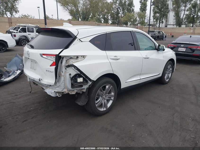 2020 Acura Rdx VIN 5J8TC1H73LL019870 IAAI salvage auction — REAR END, Salvage Certificate (California), sold $9,100 on 2026-07-10 (photo 4)