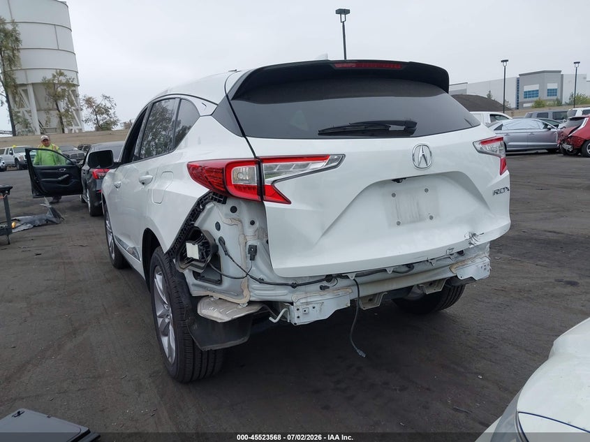 2020 Acura Rdx VIN 5J8TC1H73LL019870 IAAI salvage auction — REAR END, Salvage Certificate (California), sold $9,100 on 2026-07-10 (photo 6)