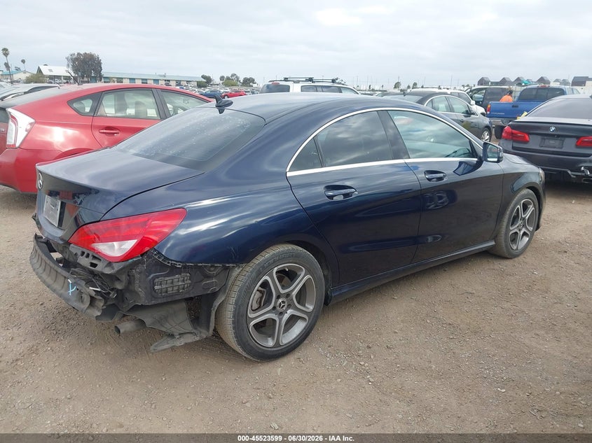 2018 Mercedes-benz Cla-class VIN WDDSJ4EB1JN695610 IAAI salvage auction — REAR END, Salvage Title - Dealer (California), sold $7,500 on 2026-07-27 (photo 4)