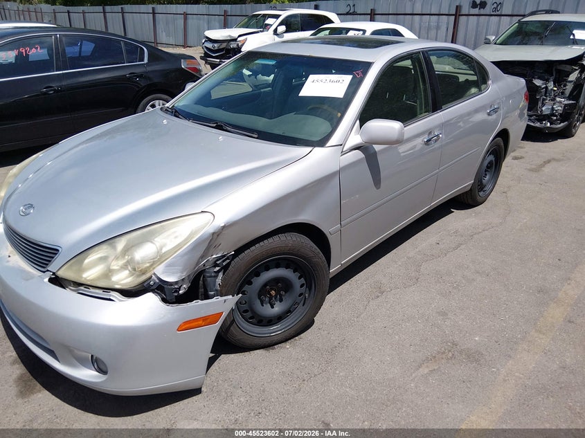 2005 Lexus Es 330 VIN JTHBA30G055056873 IAAI salvage auction — FRONT END, Salvage (Utah), sold $350 on 2026-07-30 (photo 2)