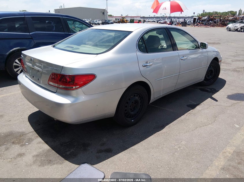2005 Lexus Es 330 VIN JTHBA30G055056873 IAAI salvage auction — FRONT END, Salvage (Utah), sold $350 on 2026-07-30 (photo 4)