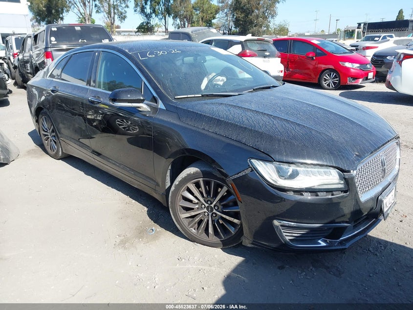 2017 Lincoln Mkz VIN 3LN6L5A90HR605414 IAAI salvage auction — FRONT END, Salvage Title, sold $1,600 on 2026-08-01 (photo 1)