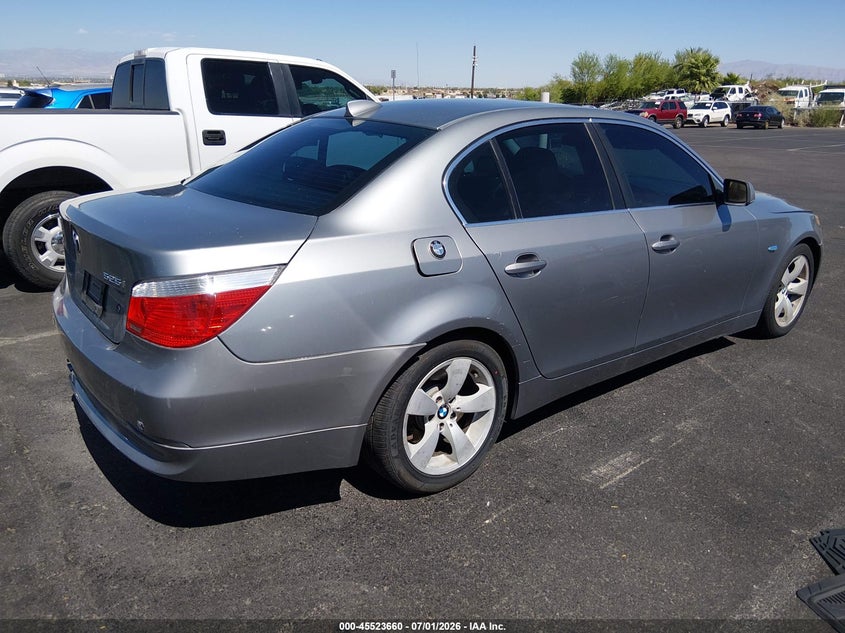 2007 BMW 5 series VIN WBANE53537CY07131 IAAI salvage auction — UNKNOWN, Salvage (Nevada), sold $100 on 2026-07-24 (photo 4)