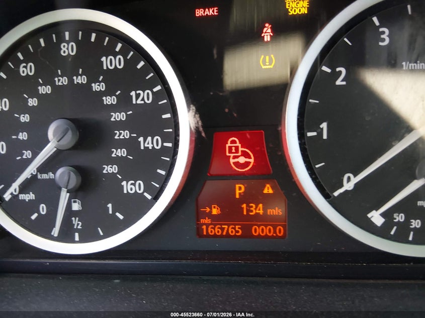 2007 BMW 5 series VIN WBANE53537CY07131 IAAI salvage auction — UNKNOWN, Salvage (Nevada), sold $100 on 2026-07-24 (photo 7)