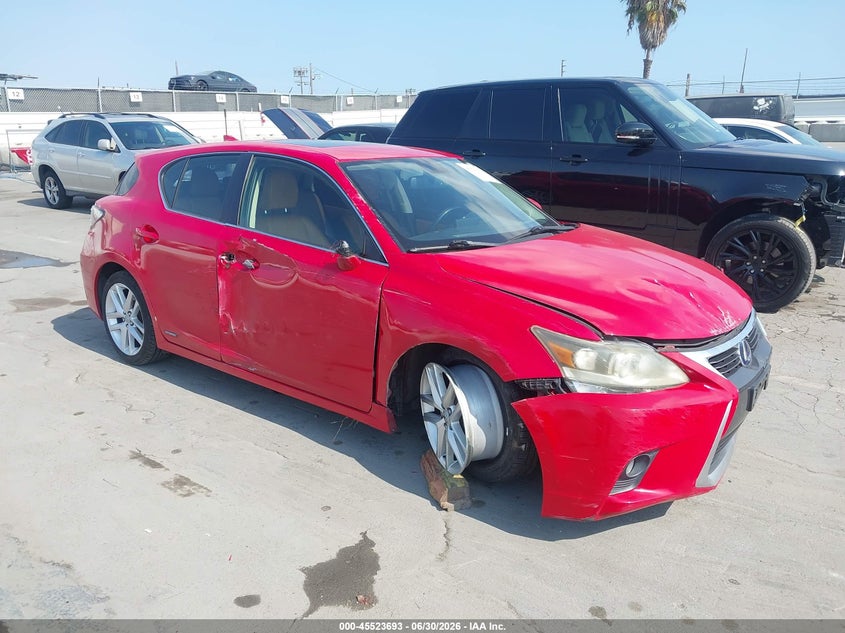 2014 Lexus Ct VIN JTHKD5BH2E2206914 IAAI salvage auction — FRONT END, Salvage Title, sold $1,800 on 2026-07-29 (photo 1)