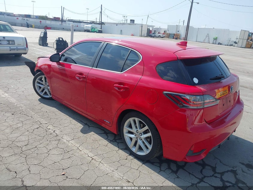 2014 Lexus Ct VIN JTHKD5BH2E2206914 IAAI salvage auction — FRONT END, Salvage Title, sold $1,800 on 2026-07-29 (photo 3)