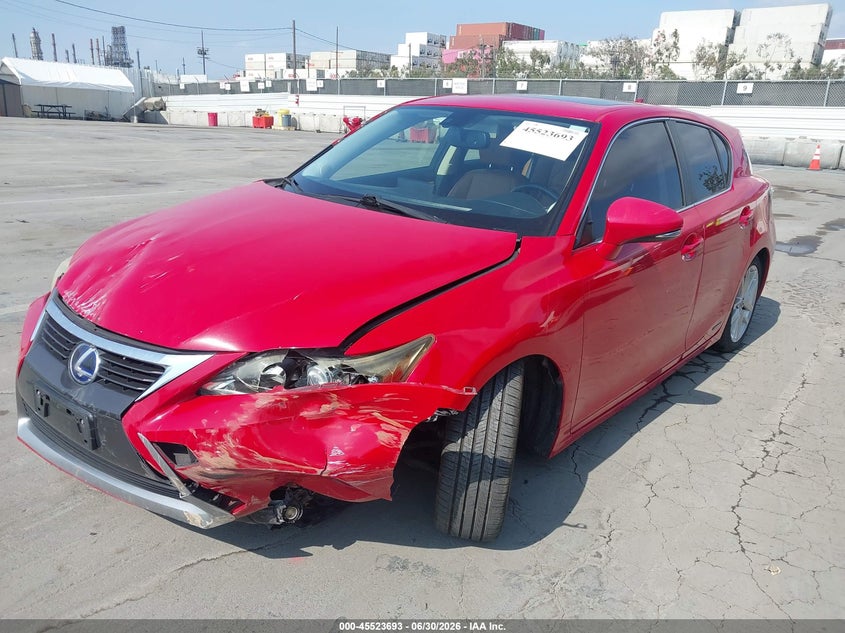 2014 Lexus Ct VIN JTHKD5BH2E2206914 IAAI salvage auction — FRONT END, Salvage Title, sold $1,800 on 2026-07-29 (photo 6)