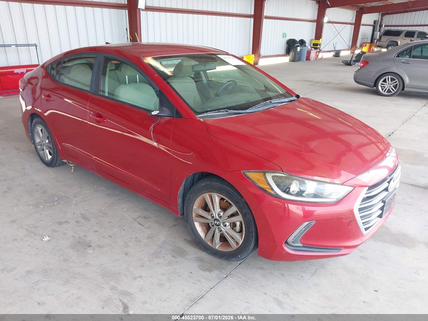 2017 Hyundai Elantra VIN KMHD84LF4HU229704 IAAI salvage auction — NORMAL WEAR, Clear - Dealer Only (California), sold $950 on 2026-07-14 (photo 1)