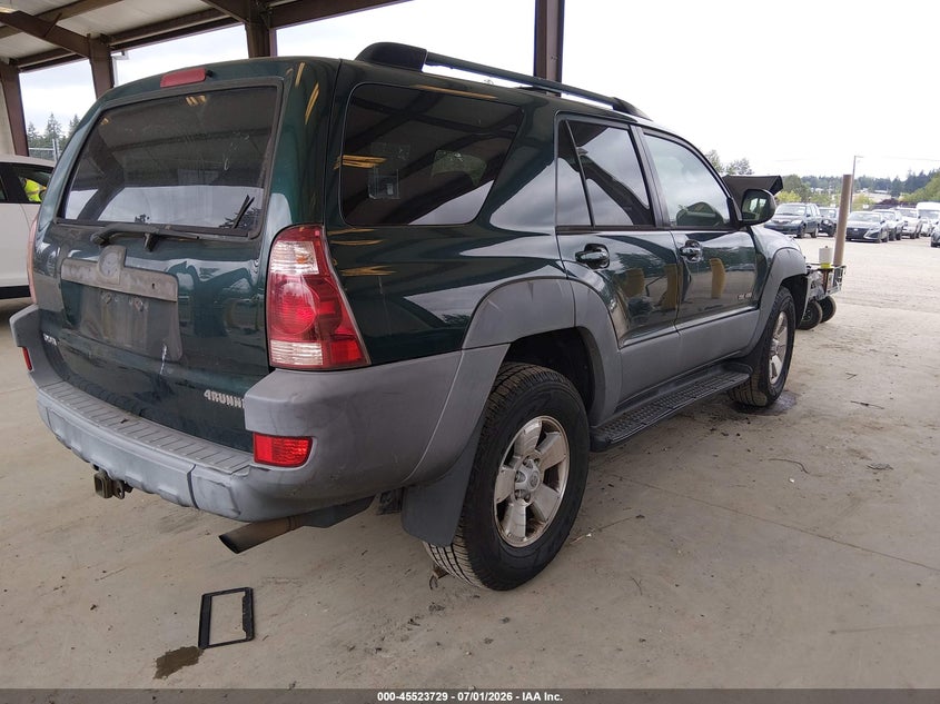 2003 Toyota 4runner VIN JTEBT14R330004574 IAAI salvage auction — FRONT END, Bill Of Sale (Washington), sold $1,300 on 2026-07-29 (photo 4)