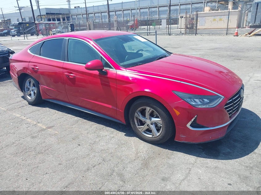 2021 Hyundai Sonata VIN 5NPEG4JA1MH128613 IAAI salvage auction — SUSPENSION, Salvage (California), sold $2,900 on 2026-08-01 (photo 1)