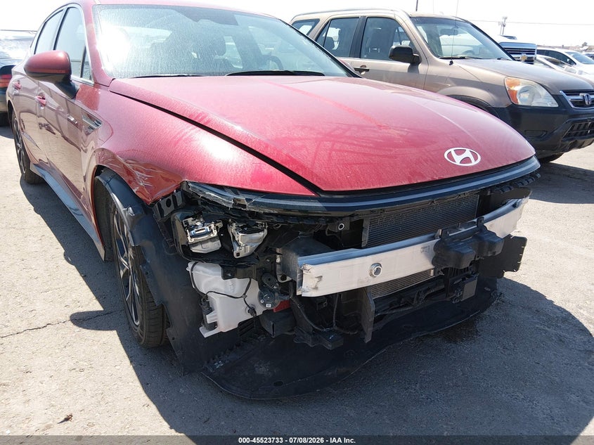 2025 Hyundai Sonata VIN KMHL64JA8SA464088 IAAI salvage auction — FRONT END, Salvage Title, sold $8,300 on 2026-08-19 (photo 6)