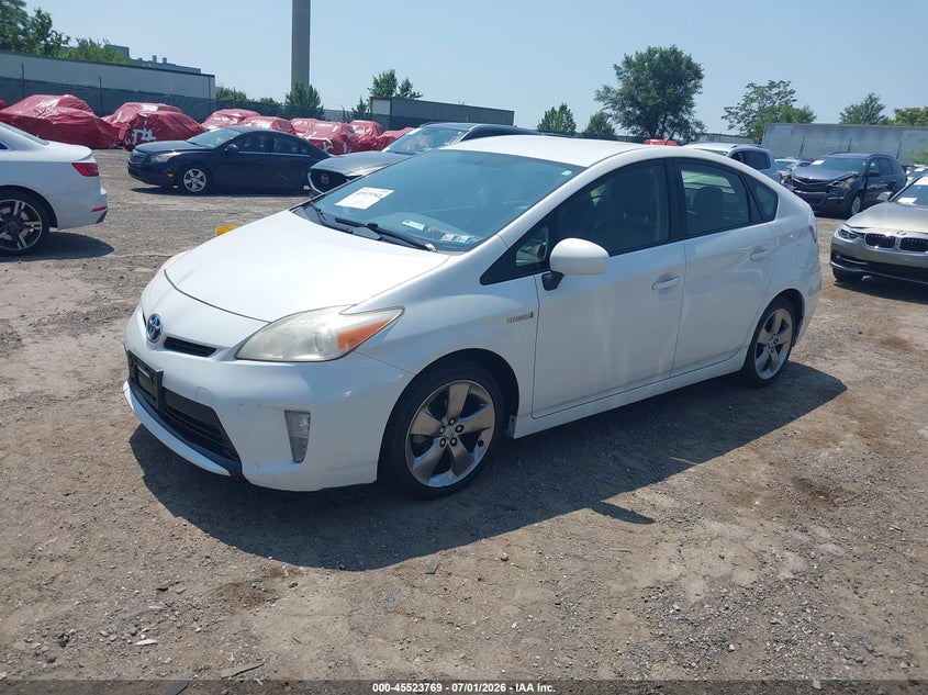 2013 Toyota Prius VIN JTDKN3DU2D5607700 IAAI salvage auction — FRONT & REAR, Salvage Title, sold $2,300 on 2026-07-16 (photo 2)