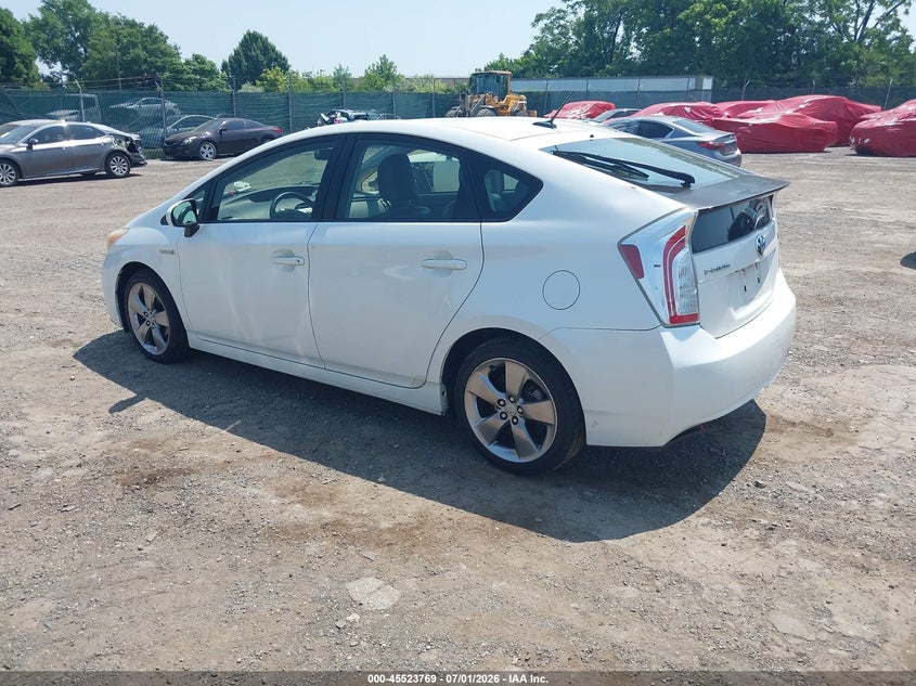 2013 Toyota Prius VIN JTDKN3DU2D5607700 IAAI salvage auction — FRONT & REAR, Salvage Title, sold $2,300 on 2026-07-16 (photo 3)