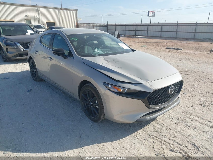 2026 Mazda 3 VIN JM1BPAKLXT1882617 IAAI salvage auction — FRONT END, Enterprise Vehicles Clear Only (Louisiana), sold $19,200 on 2026-07-07 (photo 1)