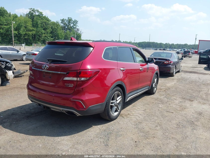 2017 Hyundai Santa fe VIN KM8SRDHFXHU208479 IAAI salvage auction — NORMAL WEAR, Clear (Maryland), sold $2,400 on 2026-07-15 (photo 4)