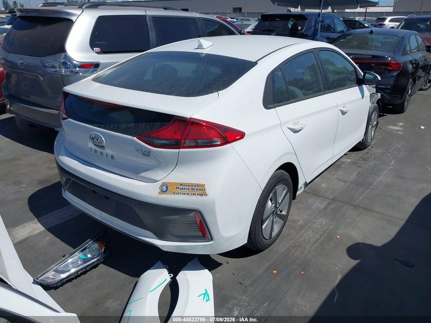 2020 Hyundai Ioniq VIN KMHC65LCXLU237151 IAAI salvage auction — FRONT END, Salvage Title, sold $5,725 on 2026-07-15 (photo 4)
