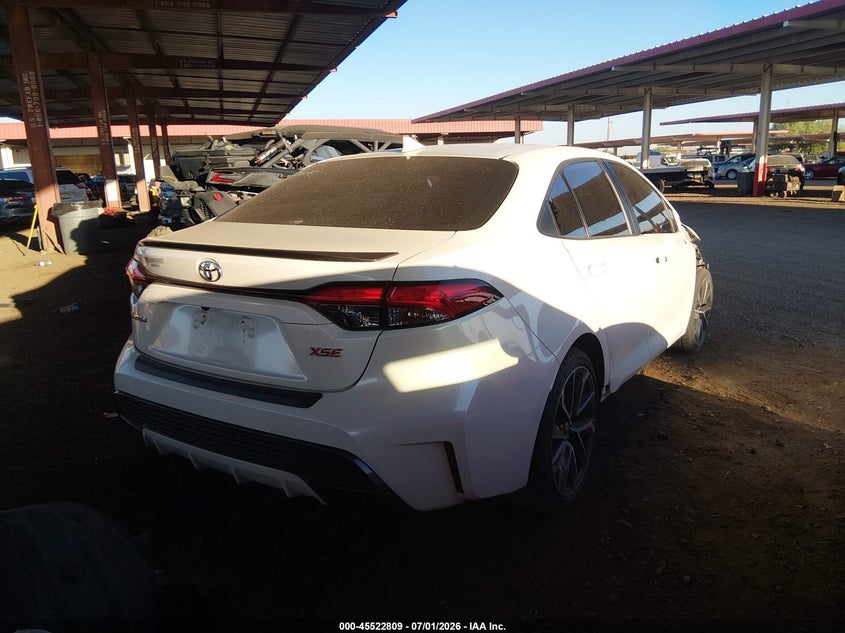 2020 Toyota Corolla VIN 5YFT4RCE2LP045125 IAAI salvage auction — RIGHT FRONT, Salvage (Arizona), sold $6,100 on 2026-07-28 (photo 4)