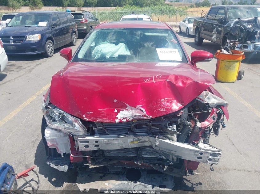 2012 Lexus Ct VIN JTHKD5BH5C2109476 IAAI salvage auction — NORMAL WEAR, Rebuilt/Restored (Utah), sold $275 on 2026-07-09 (photo 6)