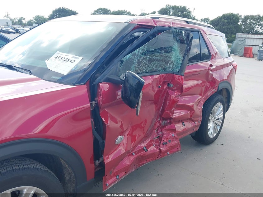 2024 Ford Explorer VIN 1FM5K8LC9RGA43496 IAAI salvage auction — SIDE, Salvage (Texas), sold $10,600 on 2026-07-28 (photo 6)