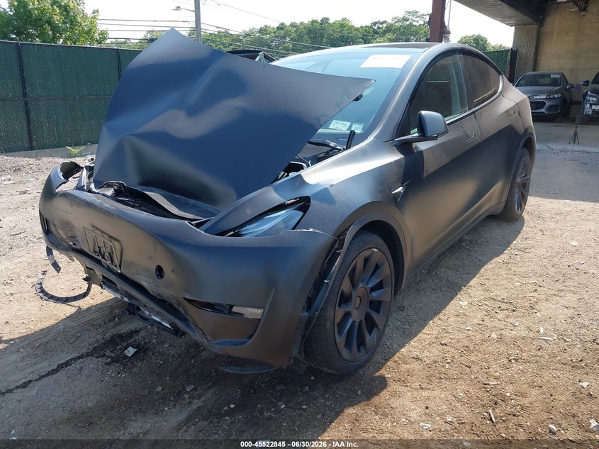 2023 Tesla Model y VIN 7SAYGDEE4PA172912 IAAI salvage auction — FRONT END, Salvage Title, sold $8,100 on 2026-07-31 (photo 2)
