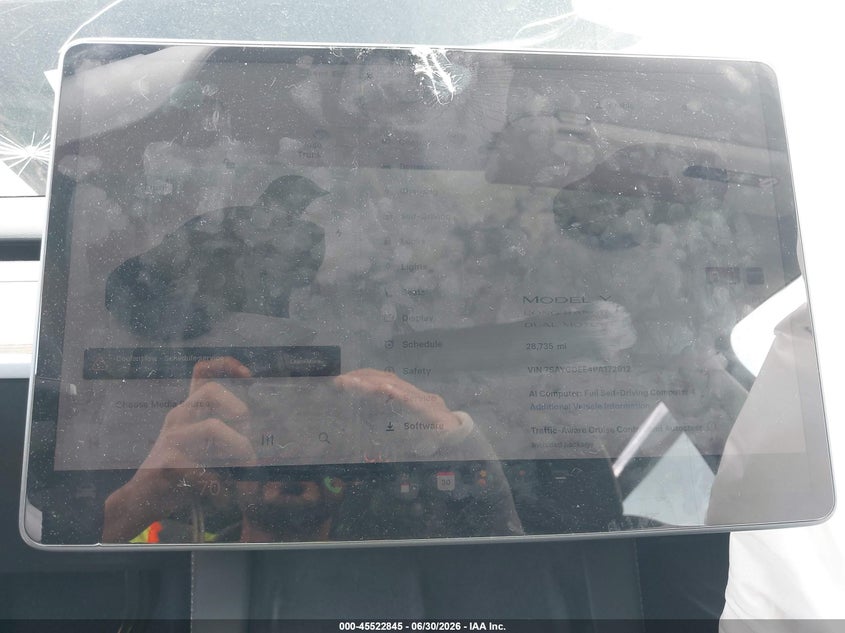 2023 Tesla Model y VIN 7SAYGDEE4PA172912 IAAI salvage auction — FRONT END, Salvage Title, sold $8,100 on 2026-07-31 (photo 7)