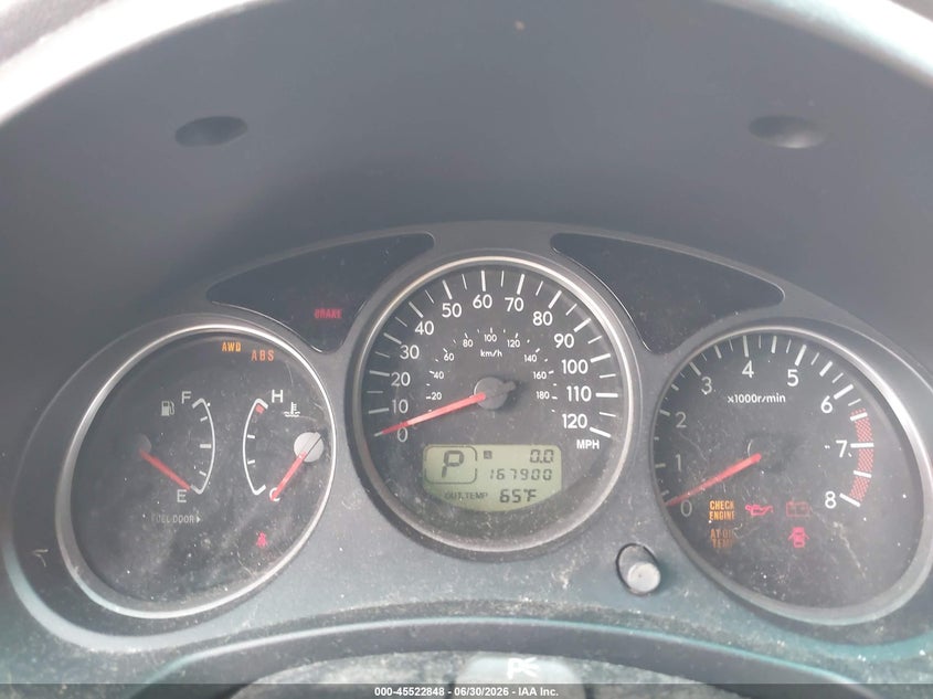 2006 Subaru Forester VIN JF1SG67666H720517 IAAI salvage auction — NORMAL WEAR, Regular Certificate (Iowa), sold $625 on 2026-07-09 (photo 7)