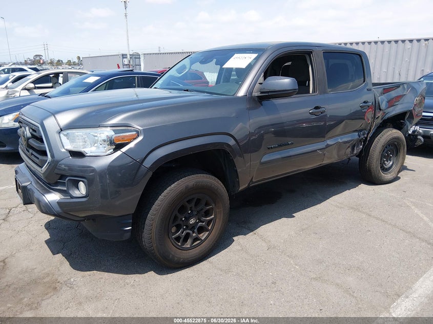 2019 Toyota Tacoma VIN 5TFAX5GN9KX160709 IAAI salvage auction — LEFT REAR, Salvage (California), sold $6,800 on 2026-07-29 (photo 2)