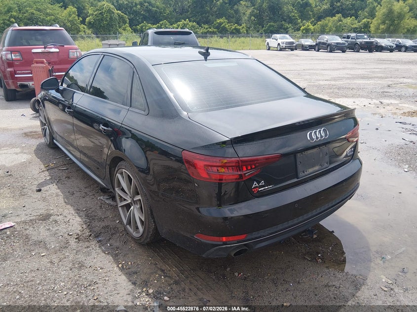 2018 Audi A4 VIN WAUENAF44JA187761 IAAI salvage auction — FRONT END, Salvage (Louisiana), sold $1,050 on 2026-07-28 (photo 3)