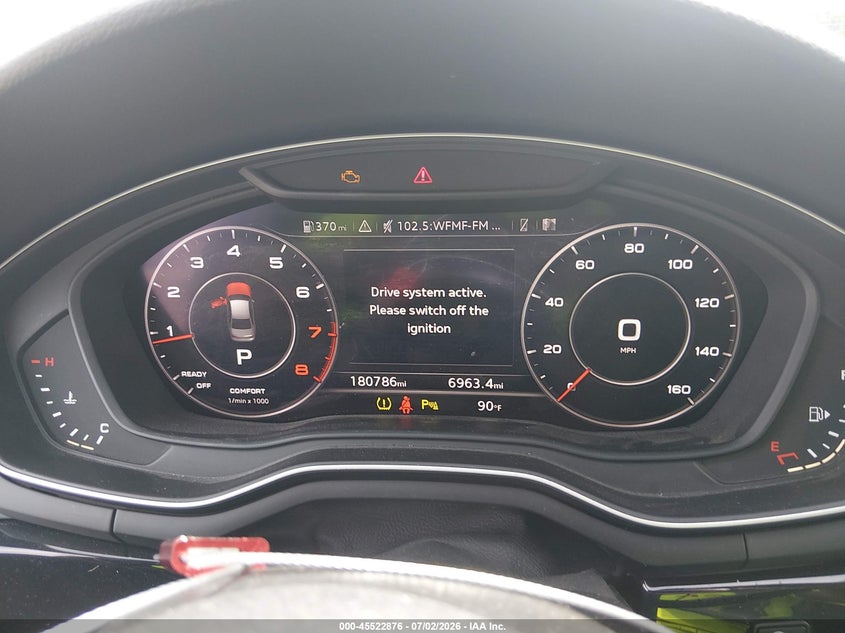 2018 Audi A4 VIN WAUENAF44JA187761 IAAI salvage auction — FRONT END, Salvage (Louisiana), sold $1,050 on 2026-07-28 (photo 7)