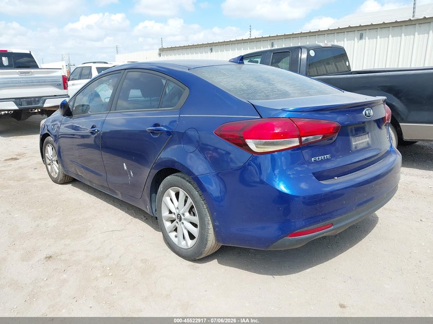 2017 Kia Forte VIN 3KPFL4A73HE140132 IAAI salvage auction — THEFT, Salvage (Texas), sold $1,100 on 2026-07-12 (photo 3)