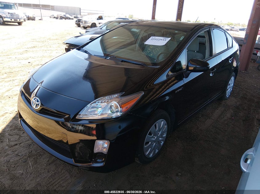 2011 Toyota Prius VIN JTDKN3DU6B5365281 IAAI salvage auction — NORMAL WEAR, Clear-Dealer Only (Arizona), sold $975 on 2026-07-28 (photo 2)