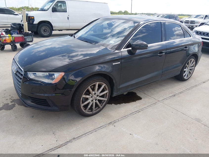 2015 Audi A3 VIN WAUCCGFF2F1018041 IAAI salvage auction — UNDERCARRIAGE, Original (Texas), sold $1,225 on 2026-07-31 (photo 2)