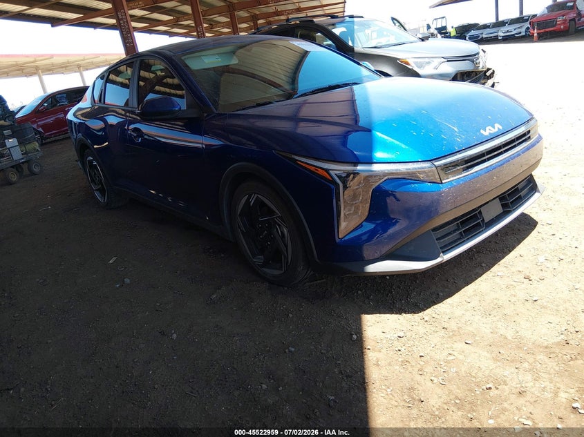 2025 Kia K4 VIN 3KPFU4DE7SE174752 IAAI salvage auction — REAR END, Salvage Title, sold $7,500 on 2026-08-18 (photo 1)