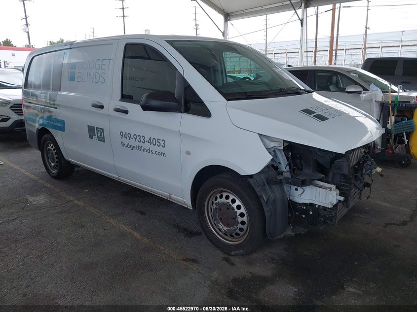 2016 Mercedes-benz Metris VIN WD3PG2EAXG3199567 IAAI salvage auction — FRONT END, Salvage Title, sold $5,075 on 2026-07-14 (photo 1)