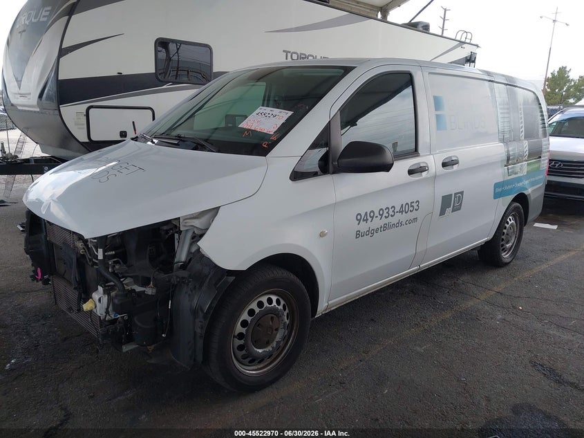 2016 Mercedes-benz Metris VIN WD3PG2EAXG3199567 IAAI salvage auction — FRONT END, Salvage Title, sold $5,075 on 2026-07-14 (photo 2)