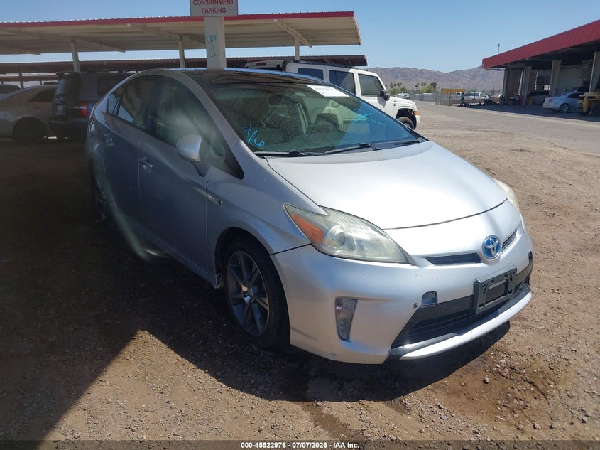 2013 Toyota Prius VIN JTDKN3DU0D1672522 IAAI salvage auction — NORMAL WEAR, Clear (Arizona), sold $625 on 2026-07-28 (photo 1)