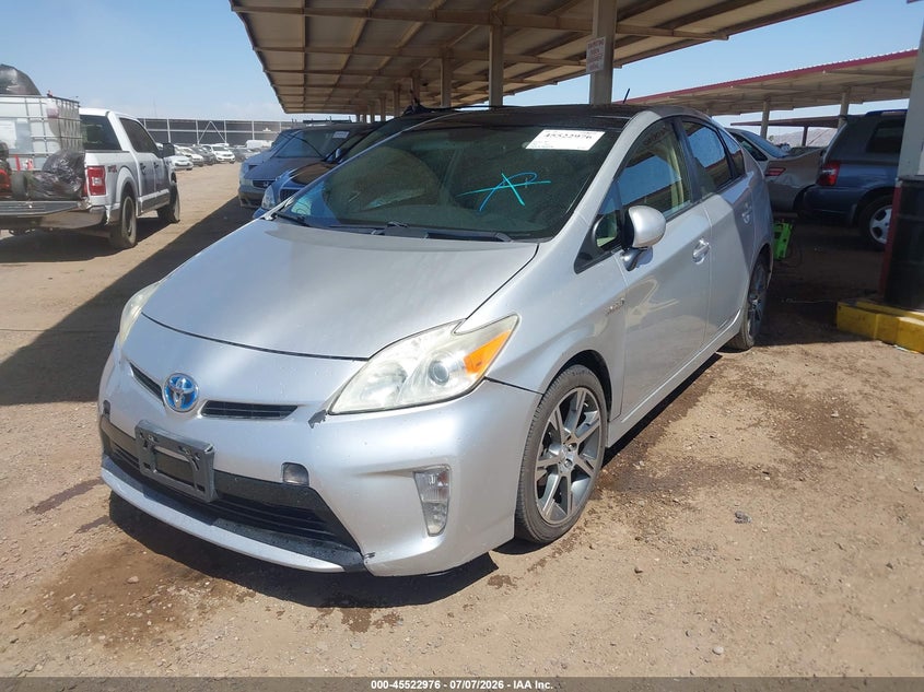 2013 Toyota Prius VIN JTDKN3DU0D1672522 IAAI salvage auction — NORMAL WEAR, Clear (Arizona), sold $625 on 2026-07-28 (photo 2)