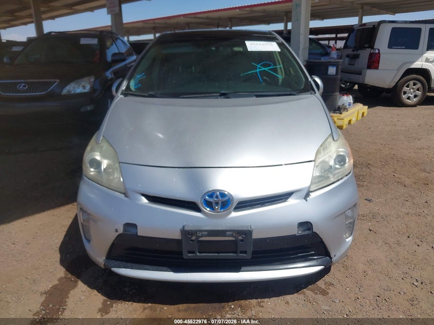 2013 Toyota Prius VIN JTDKN3DU0D1672522 IAAI salvage auction — NORMAL WEAR, Clear (Arizona), sold $625 on 2026-07-28 (photo 6)