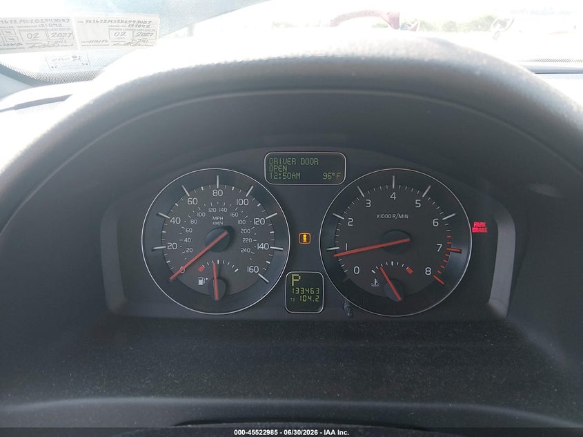2011 Volvo S40 VIN YV1672MS2B2543087 IAAI salvage auction — NORMAL WEAR, Clear (Pennsylvania), sold $400 on 2026-07-22 (photo 7)