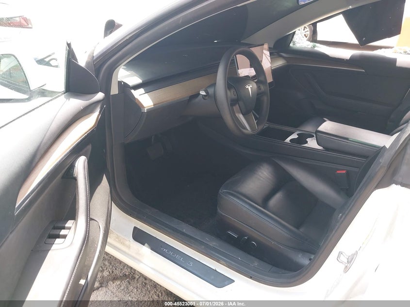 2023 Tesla Model 3 VIN 5YJ3E1EA1PF615271 IAAI salvage auction — FRONT END, Salvage Title, sold $5,700 on 2026-07-29 (photo 5)