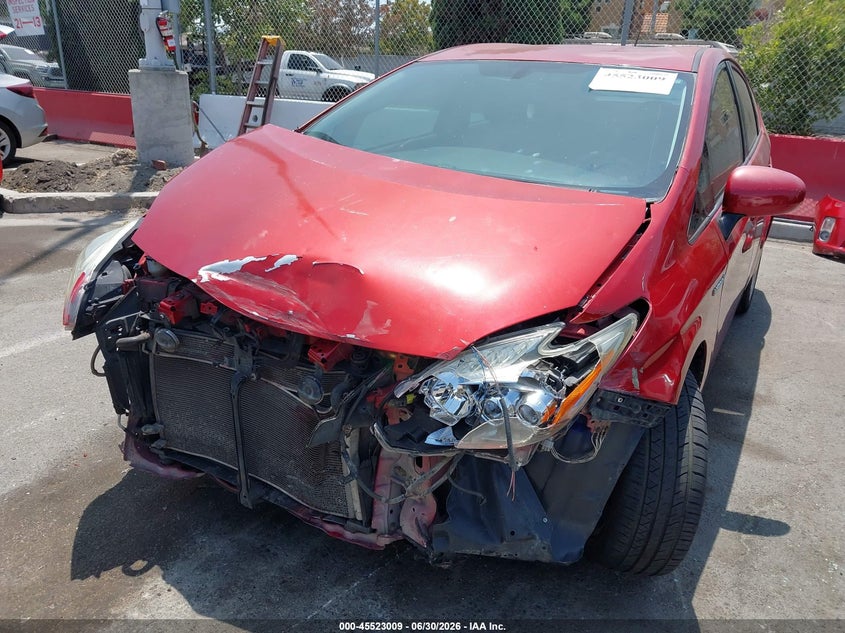 2010 Toyota Prius v VIN JTDKN3DU5A0019198 IAAI salvage auction — FRONT END, Salvage (California), sold $475 on 2026-07-16 (photo 6)