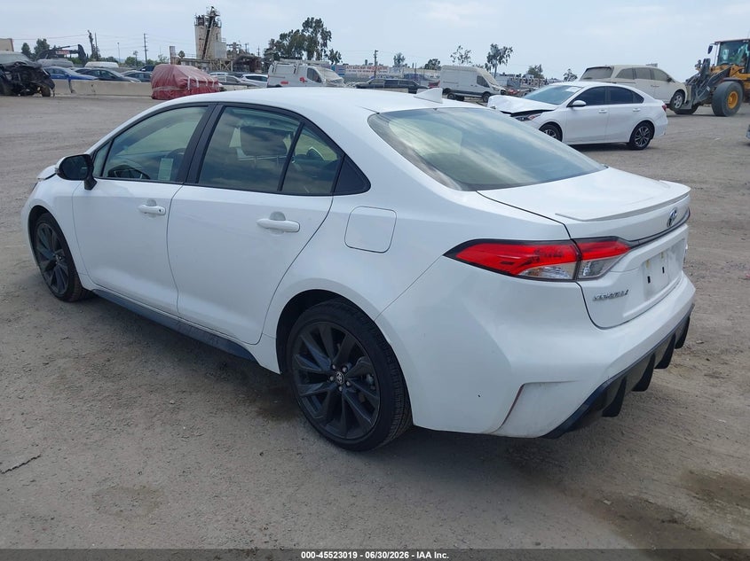 2024 Toyota Corolla VIN JTDBCMFE7RJ022157 IAAI salvage auction — SIDE, Salvage Title, sold $5,700 on 2026-07-22 (photo 3)