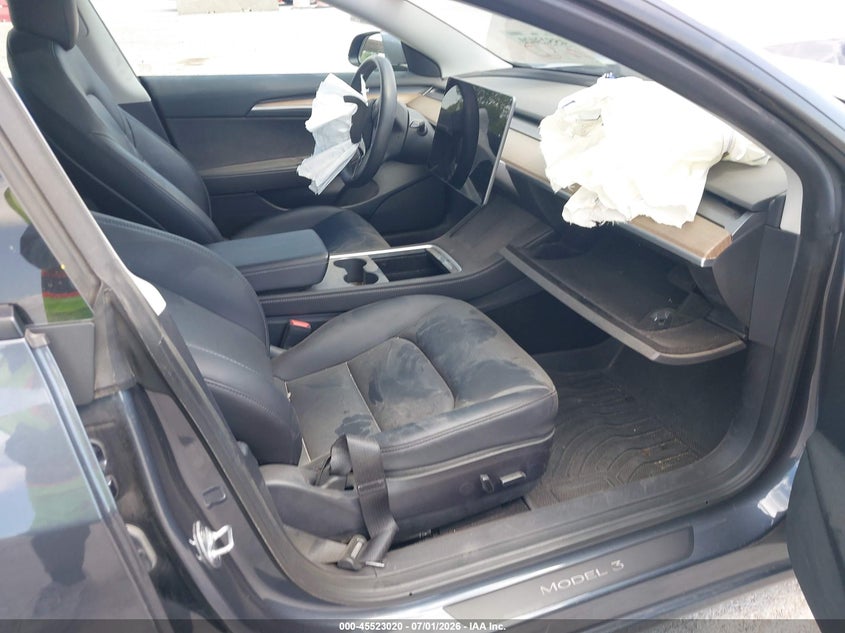 2023 Tesla Model 3 VIN 5YJ3E1EA1PF400912 IAAI salvage auction — FRONT END, Salvage (Texas), sold $4,350 on 2026-07-23 (photo 5)