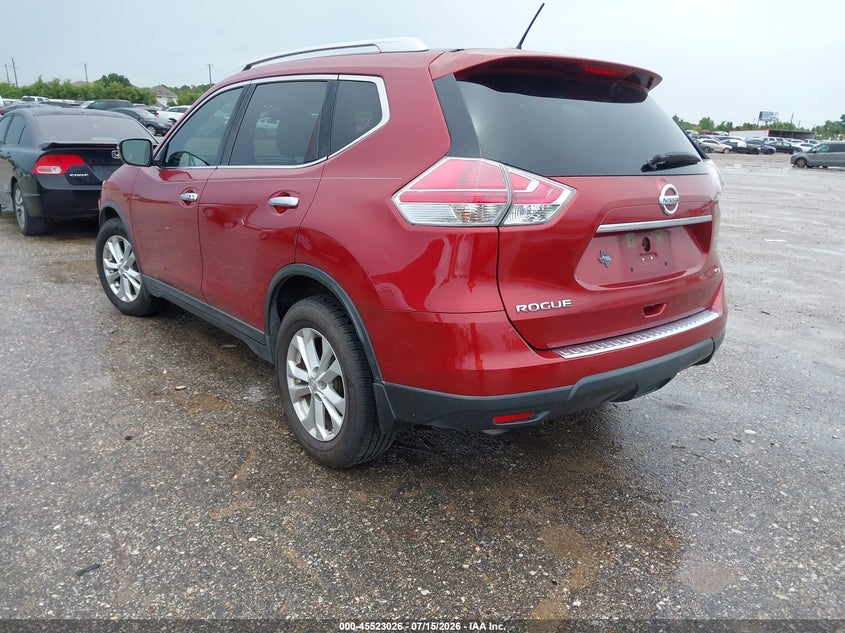 2016 Nissan Rogue VIN KNMAT2MTXGP647034 IAAI salvage auction — NORMAL WEAR, Original (Texas), sold $25 on 2026-07-29 (photo 3)