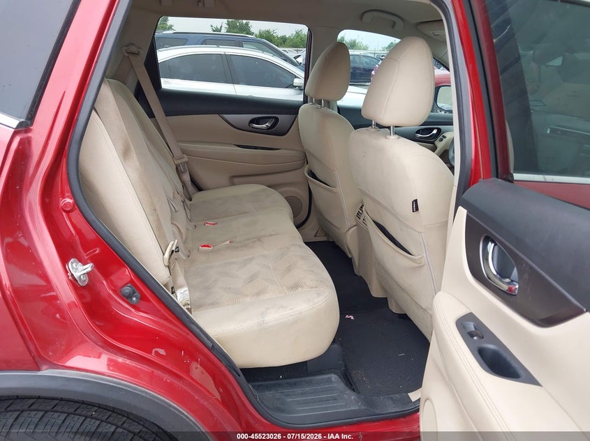 2016 Nissan Rogue VIN KNMAT2MTXGP647034 IAAI salvage auction — NORMAL WEAR, Original (Texas), sold $25 on 2026-07-29 (photo 8)