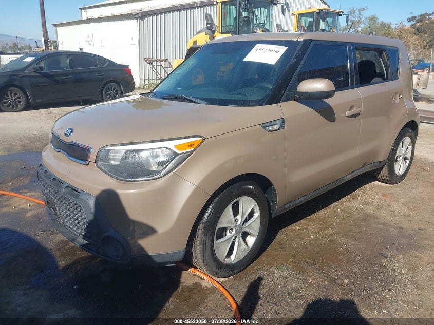 2014 Kia Soul VIN KNDJN2A21E7097502 IAAI salvage auction — THEFT, Salvage (California), sold $1,100 on 2026-07-28 (photo 2)