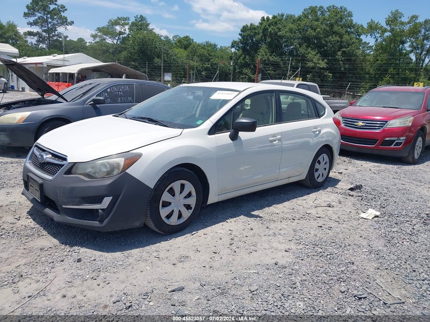2015 Subaru Impreza VIN JF1GPAA68FH325627 IAAI salvage auction — NORMAL WEAR, Clear (Massachusetts), sold $400 on 2026-07-28 (photo 2)